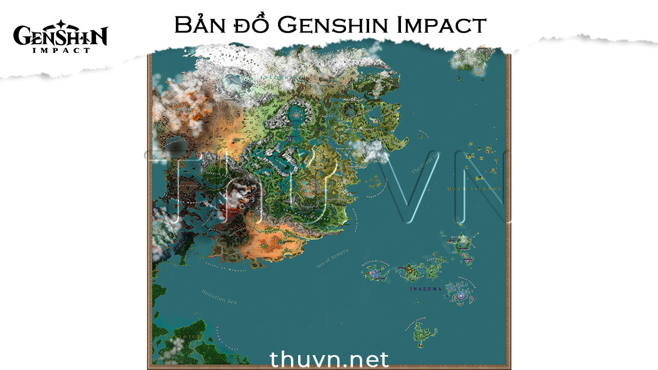 Bản đồ Genshin Impact rộng lớn ra sao?