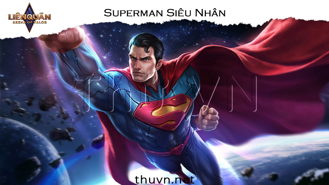 skin superman siêu nhân trang phục liên quân mobile
