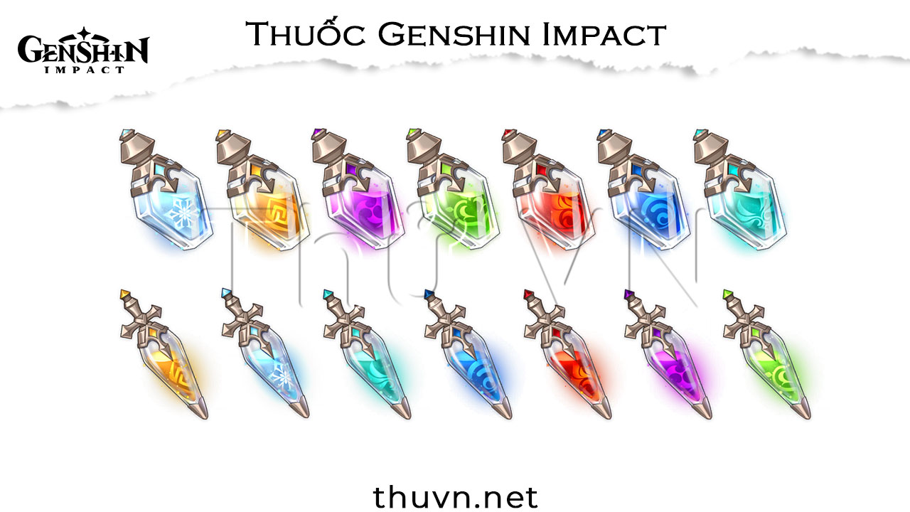 Thuốc Genshin Impact: Hiệu quả ra sao? Cách chế tạo từng loại thế nào?